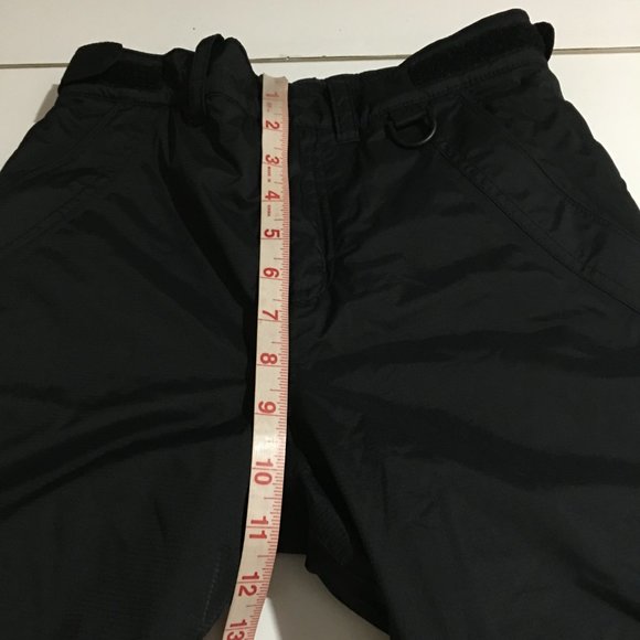 LL Bean Youth 10 Black Ski Snow Pants Outdoor Adjustable Waist Kids - Picture 7 of 9